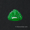 Prix ​​en gros fin bijoux vert jade stone Bouddha